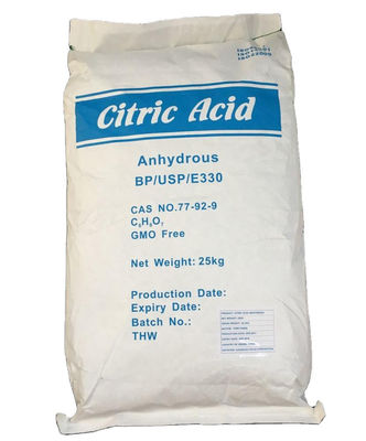 Acido citrico anidro monohidrato polvere bianca per il trattamento delle acque reflue industriali Cas n. 77-92-9