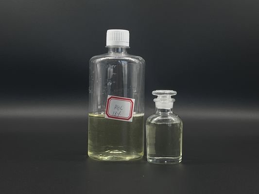 Trattamento dell'acqua trasparente giallastro PAC Liquefatto con un tenore compreso tra il 10 e il 18% per un'efficace rimozione delle COD e delle BOD