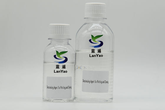 Agente decolorante liquido incolore o di colore chiaro per coloranti tessili compatibile con la maggior parte dei coloranti