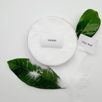 Acido citrico in polvere monohidrato con formula chimica C6H8O7·H2O